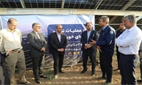 آغاز عملیات اجرایی نیروگاه خورشیدی ۳ مگاواتی خمین با حضور معاون وزیر نیرو